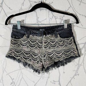 BDG Crochet Lace Overlay Low Rise Mia Bootie Shorts